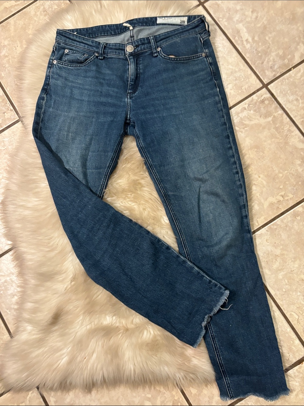 Rag & Bone Women's Dark Blue Skinny Jeans